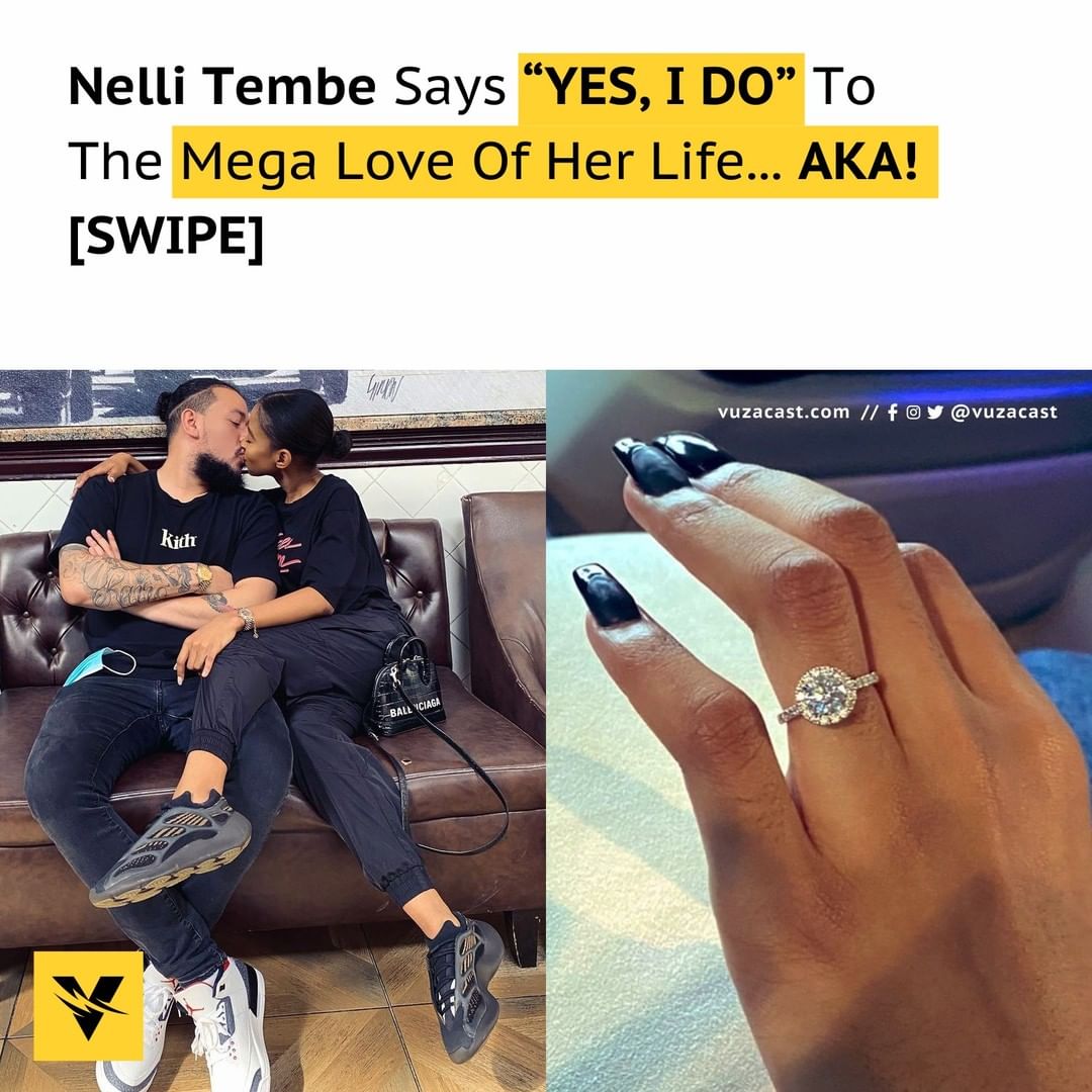 Aka And Nelli Tembe Got Engaged But Dj Zinhle Stole The Show See Fans Mixed Reactions Vuzacast