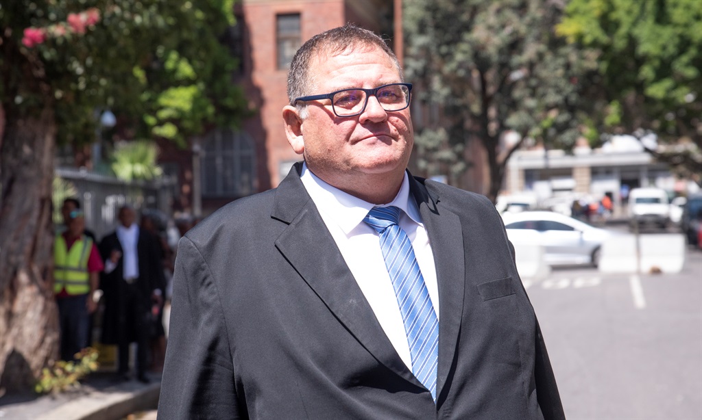 Former media executive Willem Breytenbach appears in court.  