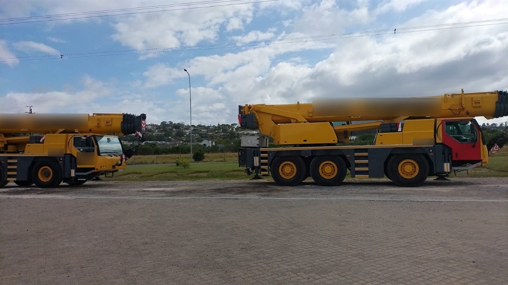 Two cranes were overloaded and being driven recklessly.