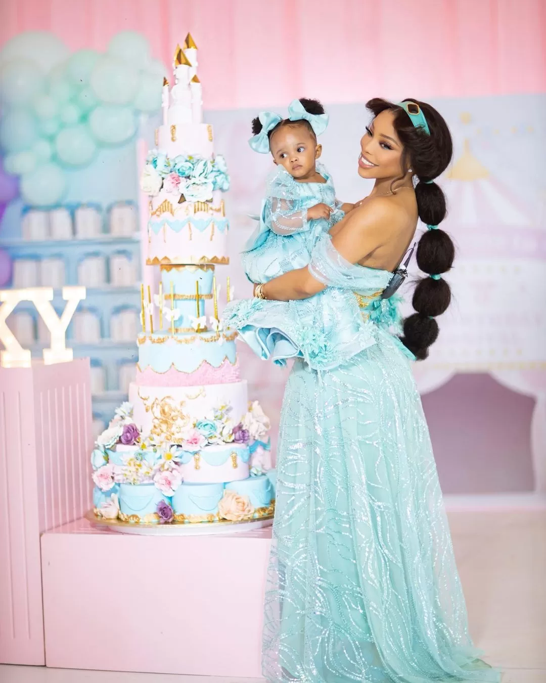 Faith Nketsi Shares More Snaps From Sky's 1st Birthday [Photos]